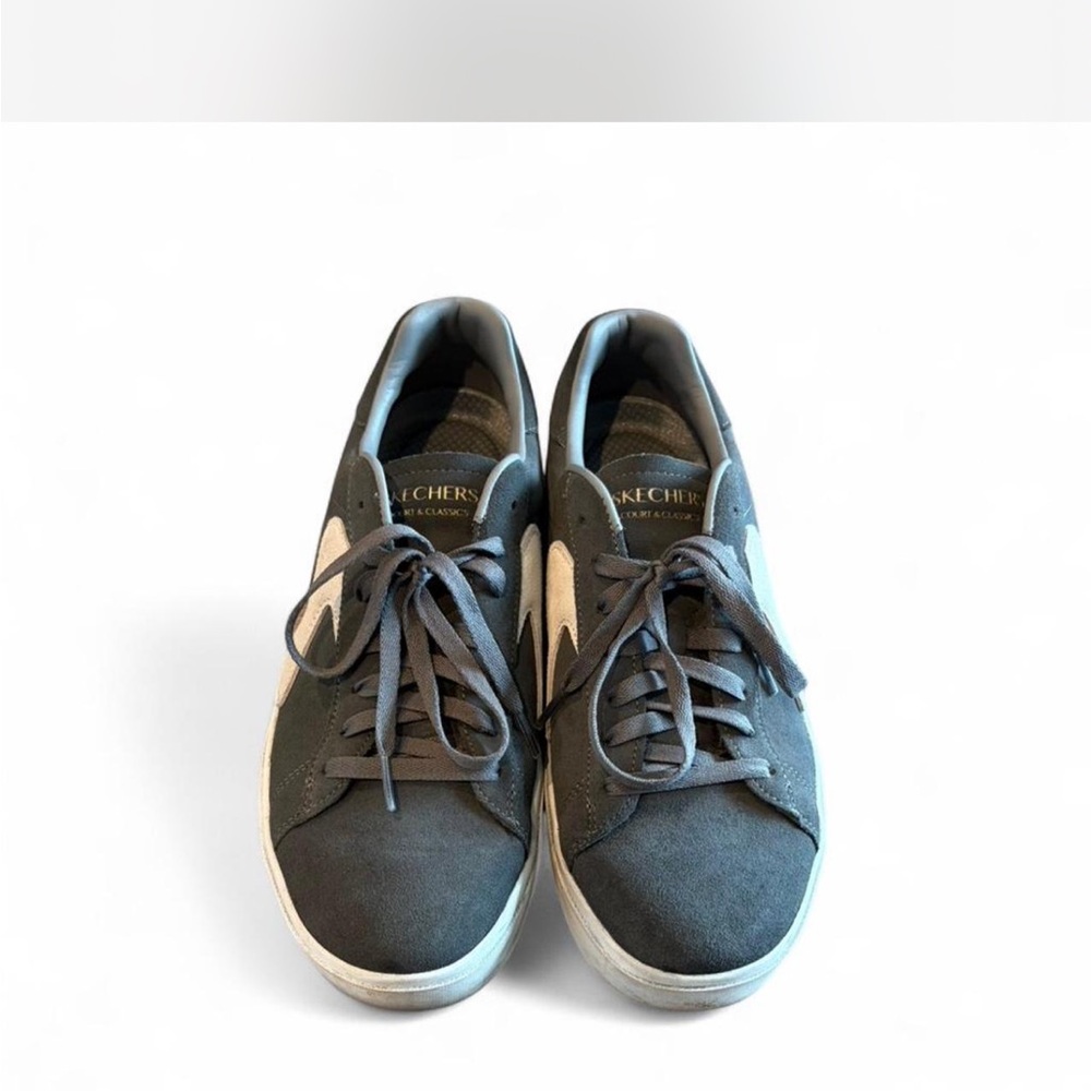 Skechers Charcoal Lace-Up Sneakers